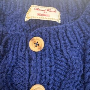 Blue Handmade Men's Sweater